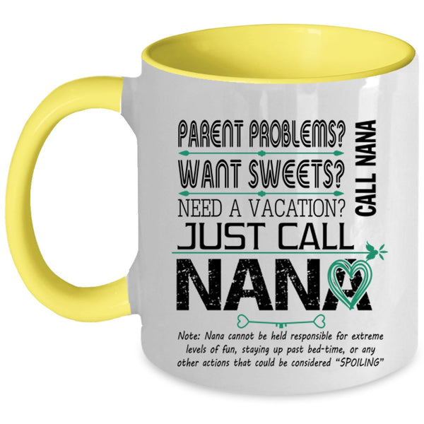 I Love Being A Nana Coffee Mug, Happiness Is Being A Nana Accent Mug