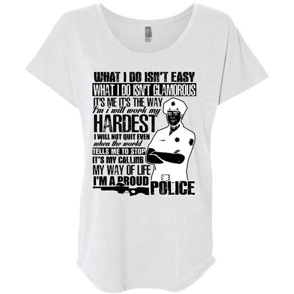 I'm A Proud Police T Shirt, I Love Police T Shirt, Awesome T-Shirts