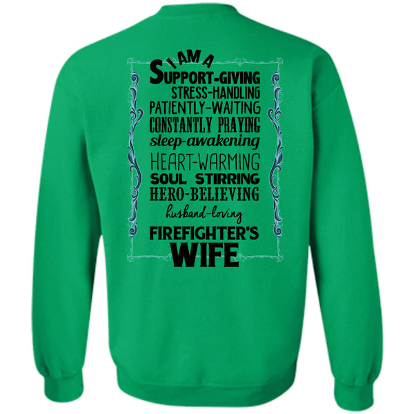 Being A Firefighter T Shirt, Husband Loving Firefighter's Wife Sweatshirt