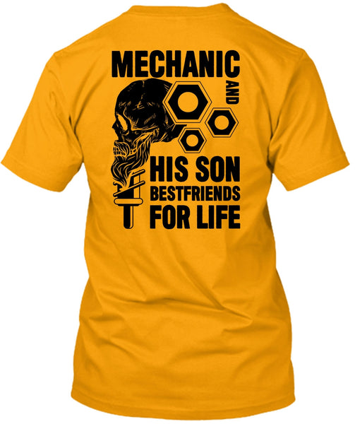 Mechanic And His Son Best Friend T Shirt, I Love Mechanic T Shirt