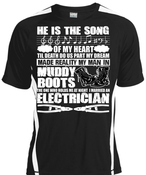 A black t-shirt with the shopify logo