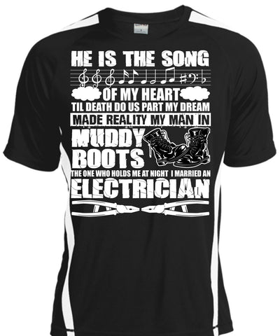 A black t-shirt with the shopify logo