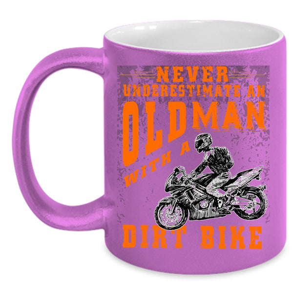 Old Man With A Dirt Bike Coffee Mug, Awesome Grandpas Coffee Cup