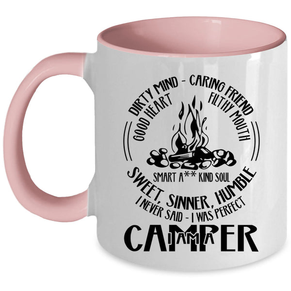 Cool Gift For Camper Coffee Mug, I Am A Camper Accent Mug
