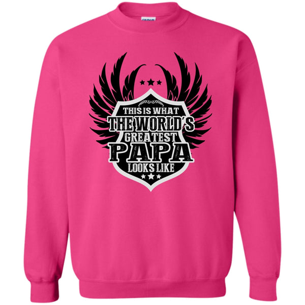 Coolest Papa Ever T Shirt, The World's Greatest Papa Sweatshirt