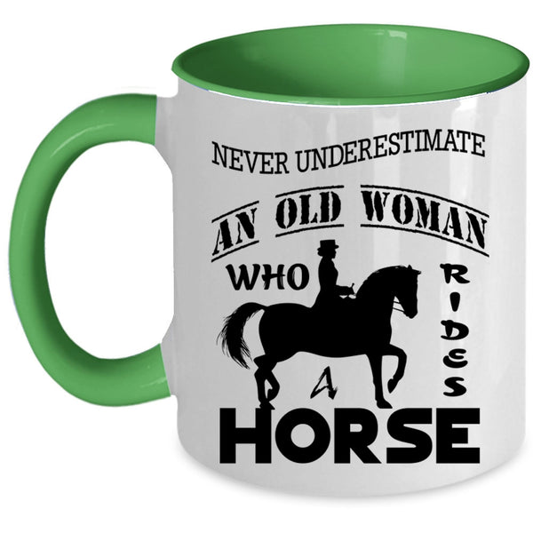 Awesome Grandmas Coffee Mug, An Old Woman Rides A Horse Accent Mug