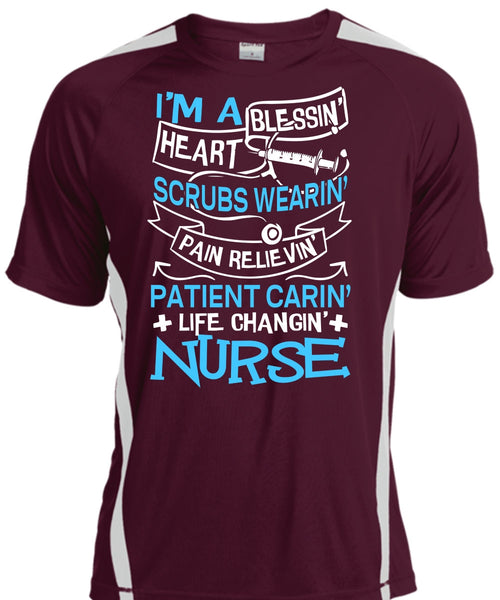 Life Changing Nurse T Shirt, I'm A Blessing Heart T Shirt, Cool Shirt