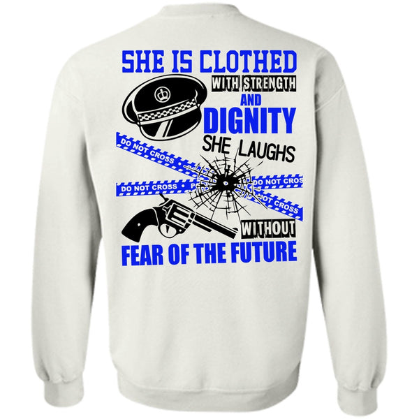 A black t-shirt with the shopify logo