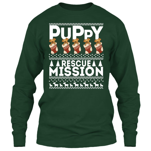 Puppy Rescue Mission T Shirt, Coolest Dog Lover T Shirt