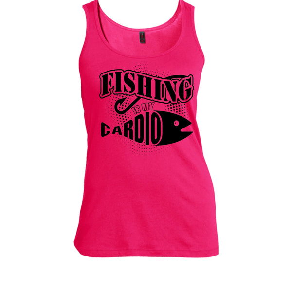 Fishing Is My Cardio T Shirt, Funny Fishing Tank Top