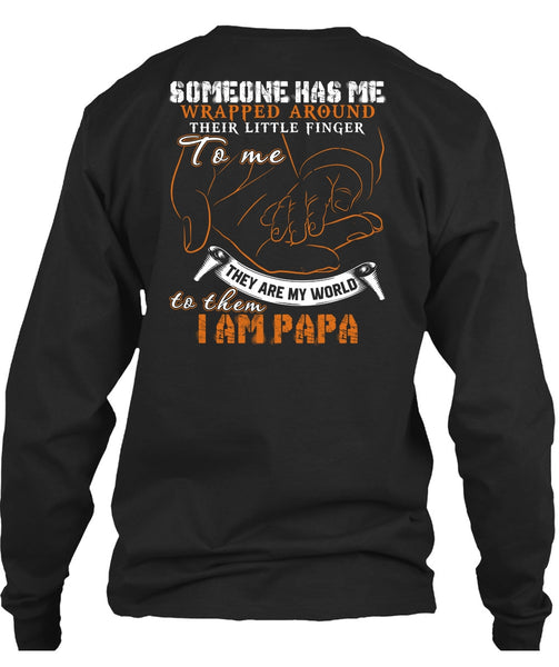 I Am Papa T Shirt, They Are My World T Shirt