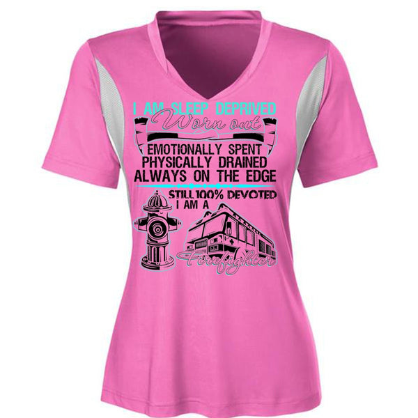 I Am Sleep Deprived Worn Out T Shirt, I Love Firefighter T Shirt, Awesome T-Shirts