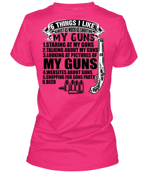 Shooting My Guns T Shirt, I Love Veteran T Shirt