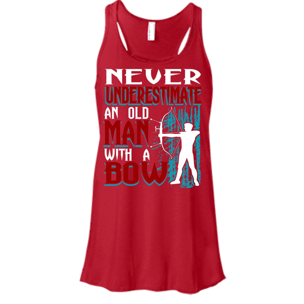 Never Underestimate T Shirt, An Old Man With A Bow T Shirt, Cool T Shirt