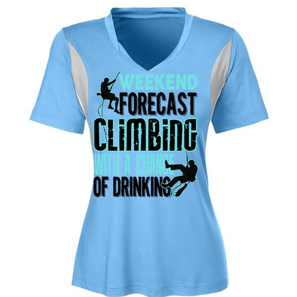 Weekend Forecast Climbing T Shirt, I Love Mountain T Shirt, Awesome T-Shirts