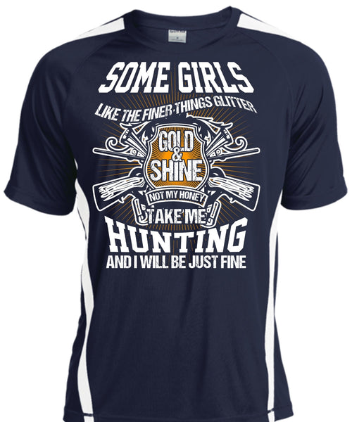 Take Me Hunting T Shirt, Gold And Shine T Shirt, Cool Shirt