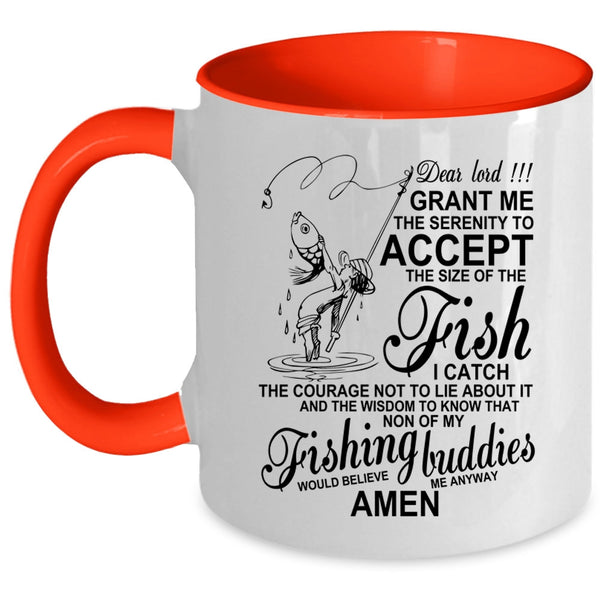 Funny Gift For Fisher Coffee Mug, My Fishing Buddies Accent Mug