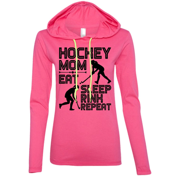 Hockey Mom Eat Sleep Rink Repeat T Shirt, I Love Hockey T Shirt, Awesome T-Shirts
