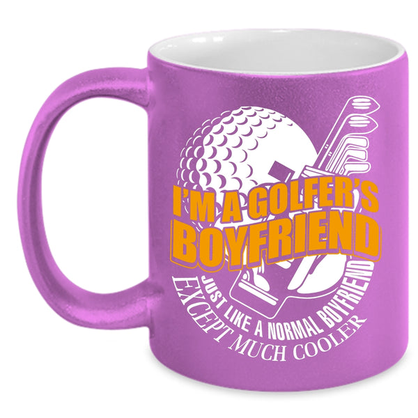 I'm A Golfer's Boyfriend Coffee Mug, Cool Golfer's Boyfriend Coffee Cup