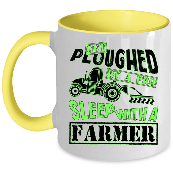 Cute Gift For Farmer Coffee Mug, Sleep With A Farmer Accent Mug