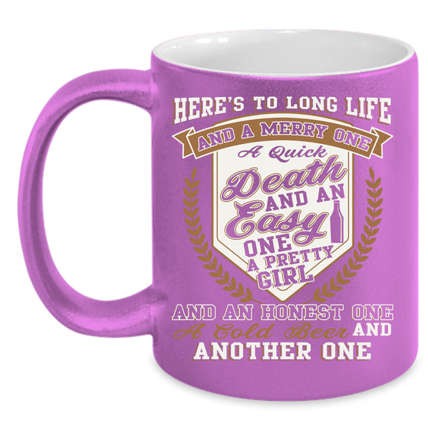 Pretty Girl Coffee Mug, Cold Beer Coffee Cup