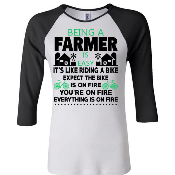 Being A Farmer Is Easy T Shirt, Being A Farmer T Shirt, Awesome T-Shirts