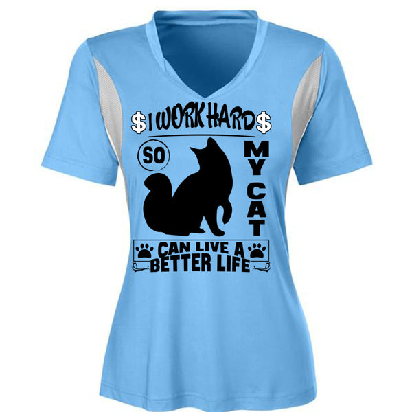I Work Hard So My Cat Can Live A Better Life T Shirt, I Love My Cat T Shirt, Awesome T-Shirts