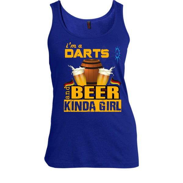 I'm A Darts T Shirt, Beer Kinda Girl Tank Top