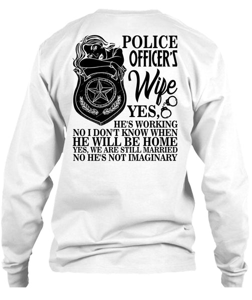 Police Officer's Wife T Shirt, I Love Police T Shirt