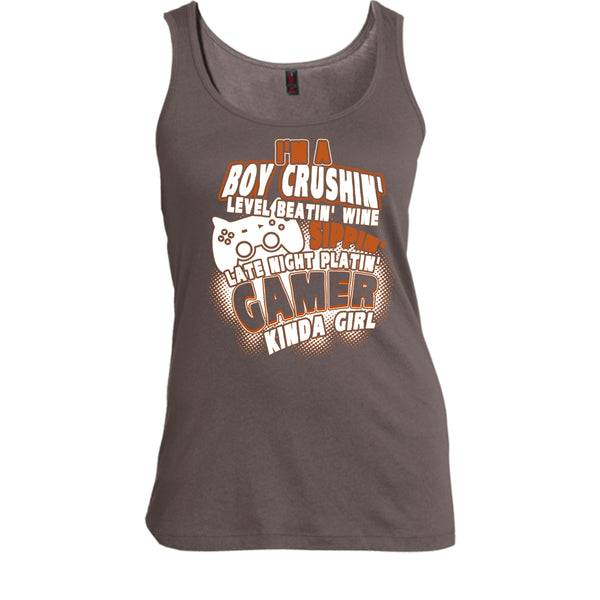 I'm A Boy Crushin' T Shirt, Gamer Kinda Girl Tank Top
