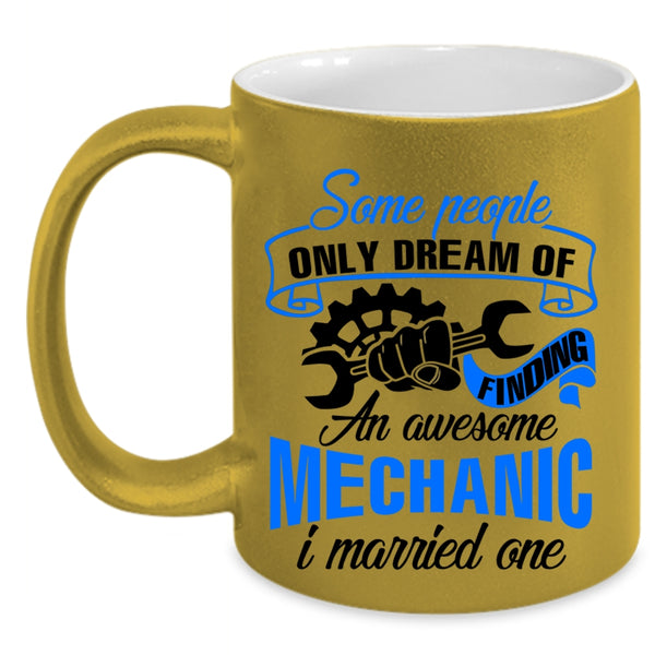 I Love Mechanic Coffee Mug, Finding An Awesome Mechanic Accent Mug