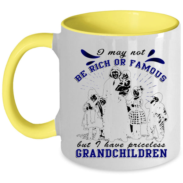Cute Grandparent Coffee Mug, I Have Priceless Grandchildren Accent Mug