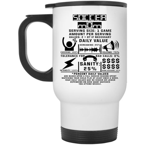 I Love Soccer Mom Travel Mug, Soccer Mom Mug