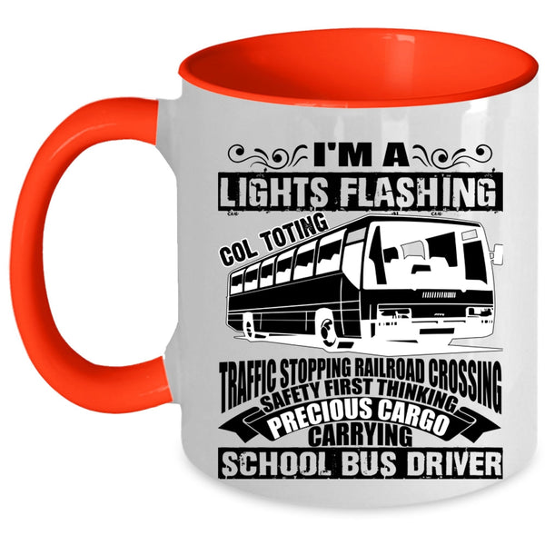 Cute School Bus Driver Coffee Mug, I'm A School Bus Driver Accent Mug