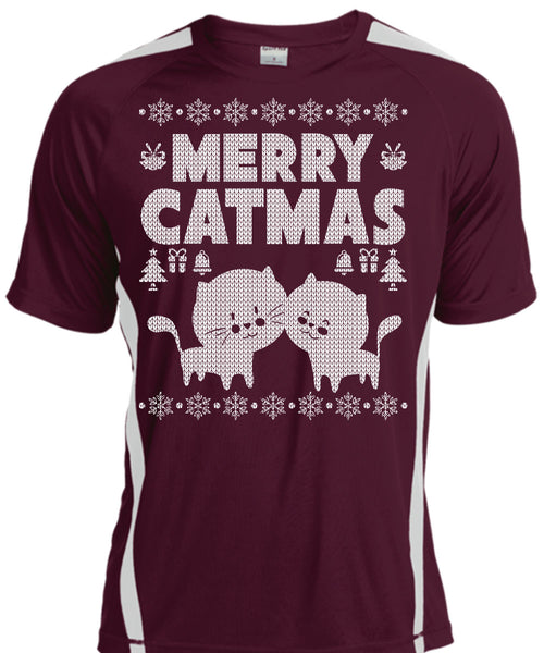 Merry Catmas T Shirt, Funny Winter T Shirt, Cool Shirt