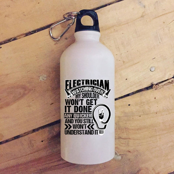 Electrician Watching Over 20 oz Stainless Steel Bottle,I Love Being An Electrician Outdoor Sports Water Bottle
