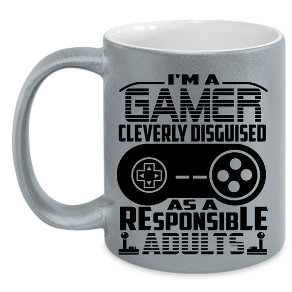 Cool Gift For Gamers Coffee Mug, I'm A Gamer Accent Mug