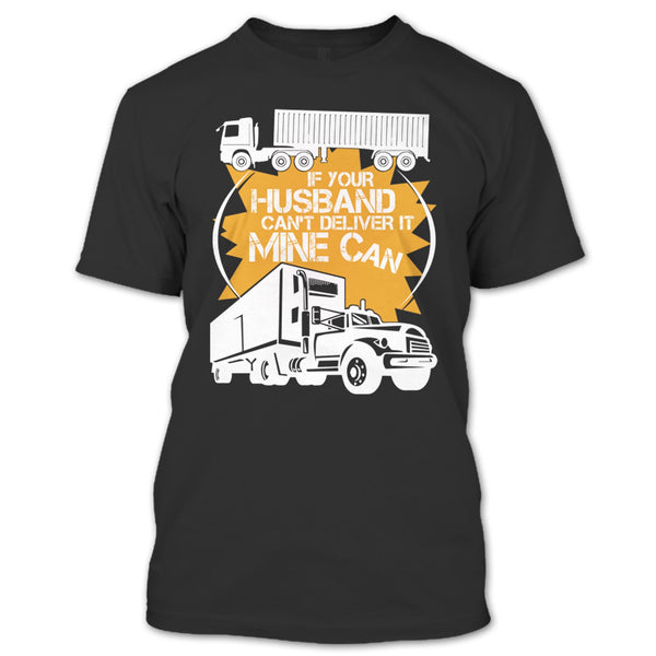 A black t-shirt with the shopify logo