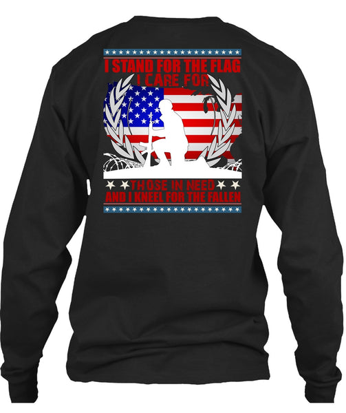 I Stand For The Flag T Shirt, I Kneel For The Fallen T Shirt