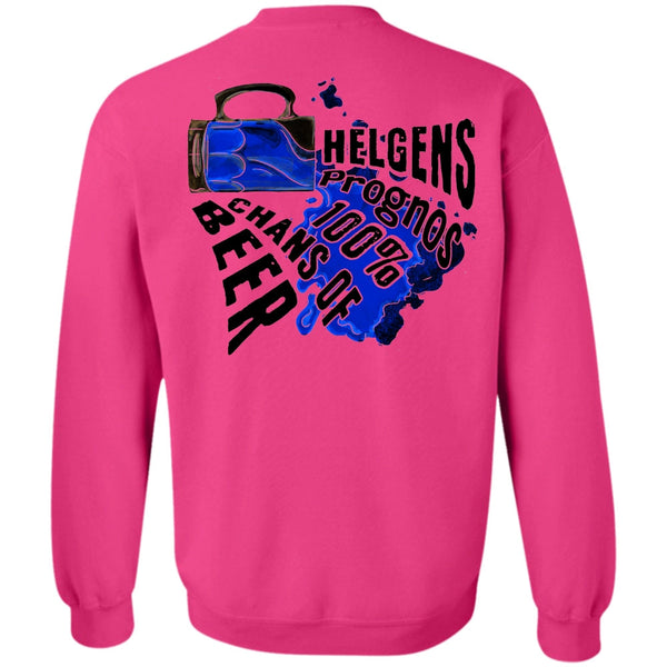 I Love Beer T Shirt, Helgens Prognos 100% Chans Of Beer Sweatshirt