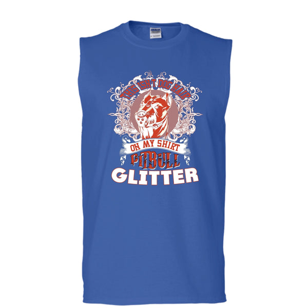 This Isn't Dog Hair On My Shirt T Shirt, Pitbull Glitter T Shirt, Cool T Shirt (Men's Cotton Sleeveless)