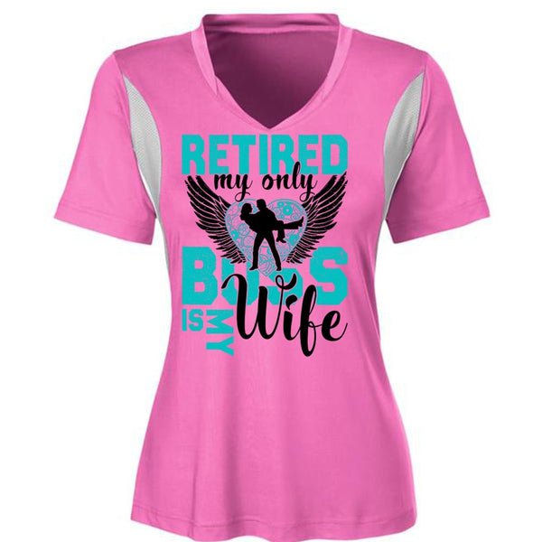 Retired My Only Boss Is My Wife T Shirt, I Love Wife T Shirt, Awesome T-Shirts