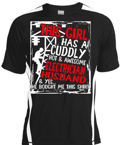 A black t-shirt with the shopify logo