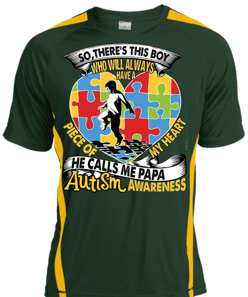 He Calls Me Papa Autism T Shirt, Piece Of My Heart T Shirt, Cool Shirt
