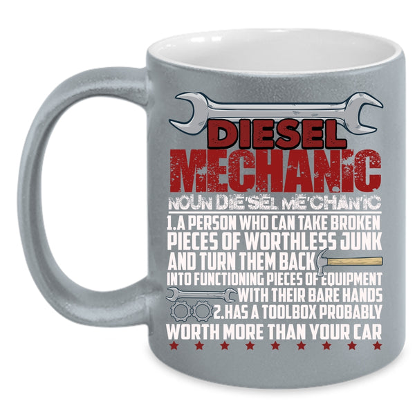 Diesel Mechanic Coffee Mug, Funny Diesel Mechanic Coffee Cup