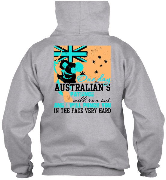 On Day Australian's Patience T Shirt, I Love Veteran T Shirt