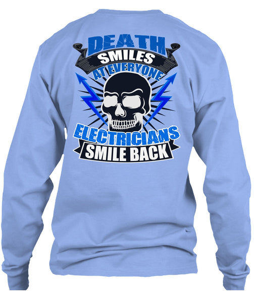 Electricians Smile Back T Shirt, I Love Electrician T Shirt