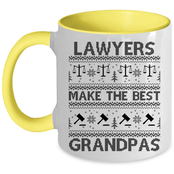 Christmas For Lawyer Coffee Mug, Lawyers Make The Best Grandpas Accent Mug