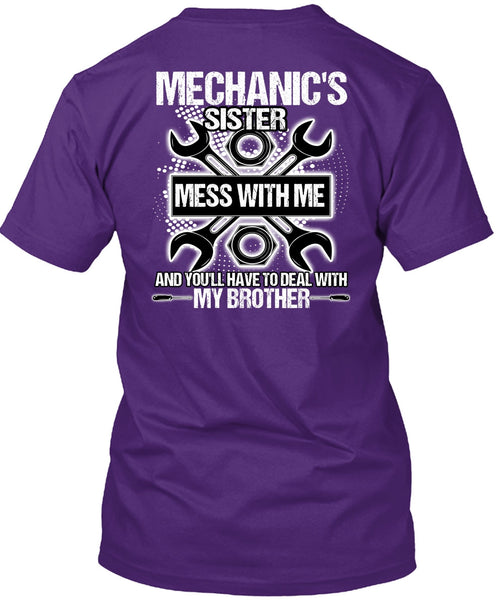 Mechanic's Sister T Shirt, My Brother T Shirt