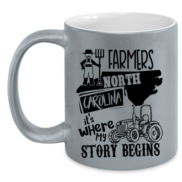 Where My Story Begins Coffee Mug, Farmers North Carolina Accent Mug
